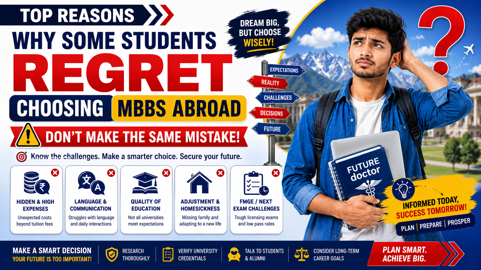 Top Reasons Why Some Students Regret Choosing MBBS Abroad